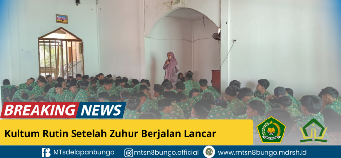 Kultum Rutin Setelah Zuhur Berjalan Lancar