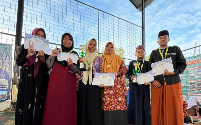 Safa Mia, Siswi MTsN 8 Bungo Raih Juara Terajin 1 pada Kegiatan NGAOS di Dusun Gapura Suci