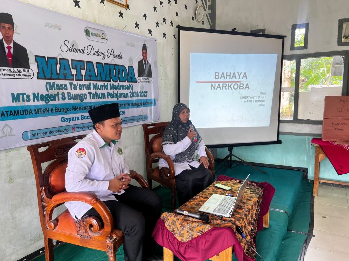 Materi Bahaya Narkoba dan Obat-Obatan Terlarang Warnai Day 2 MATAMUDA MTsN 8 Bungo Materi Bahaya Narkoba dan Obat-Obatan Terlarang Warnai Day 2 MATAMUDA MTsN 8 Bungo
