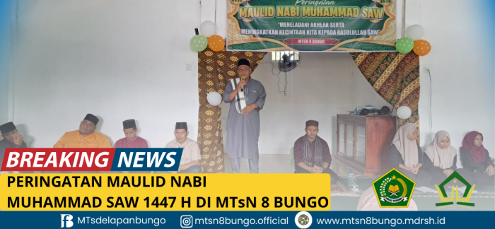 MTsN 8 Bungo Peringati Maulid Nabi Muhammad SAW 1447 H