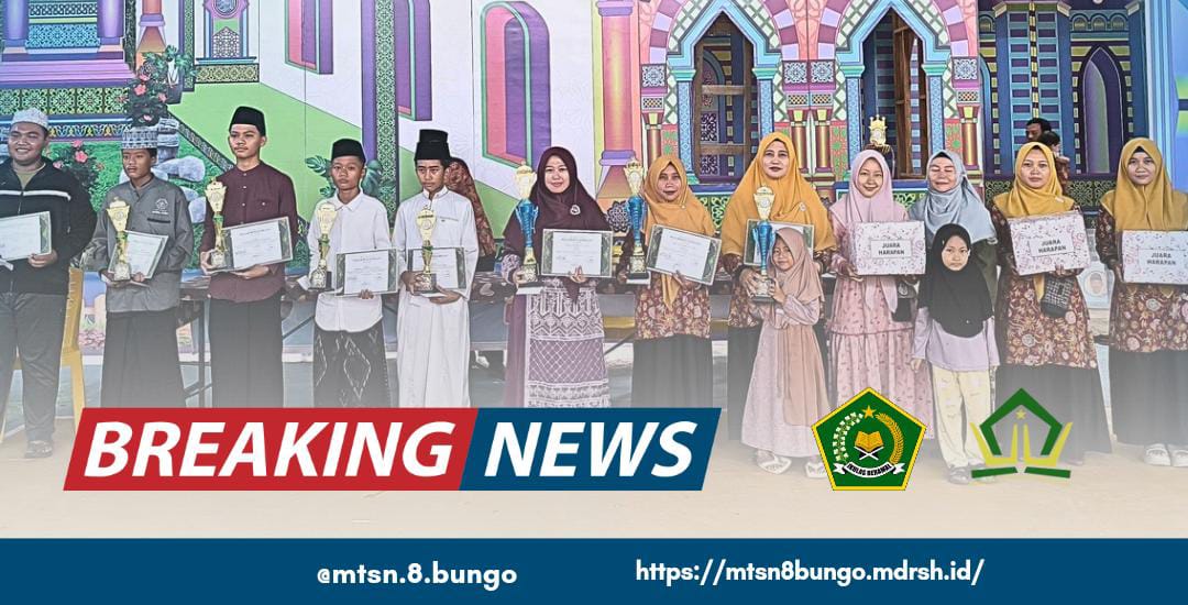 ðŸŽ‰ Prestasi Gemilang! Siswa MTsN 8 Bungo Borong Juara di MTQ Tingkat Dusun Gapura Suci ke-2 Tahun 2025