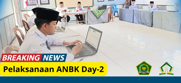 MTsN 8 Bungo Laksanakan ANBK Hari Kedua dengan Lancar dan Tertib