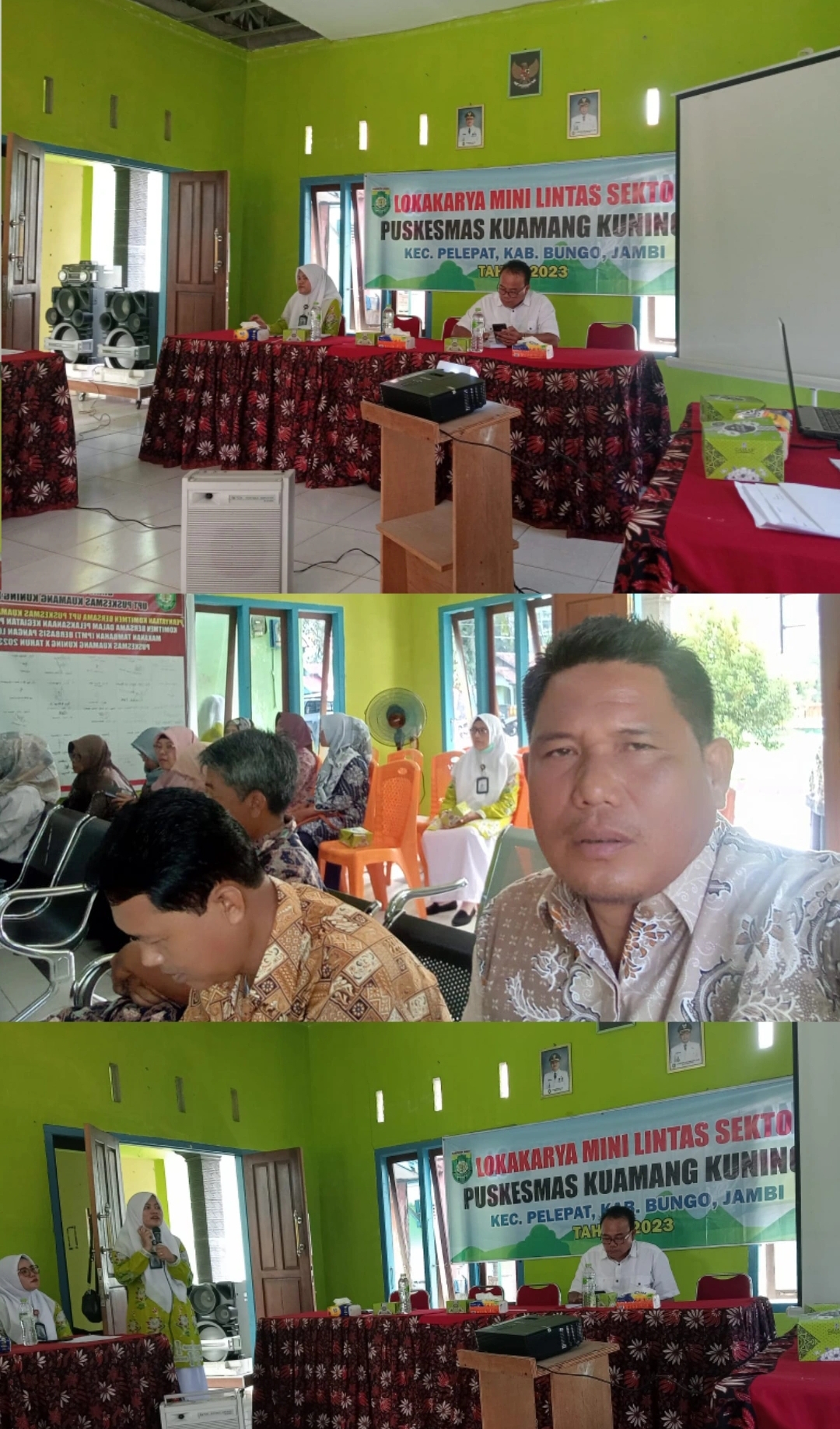 KEPALA MTSN 8 BUNGO HADIRI RAPAT LOKAKARYA MINI YANG DI ADAKAN DI AULA PUKESMAS KUAMANG KUNING X X