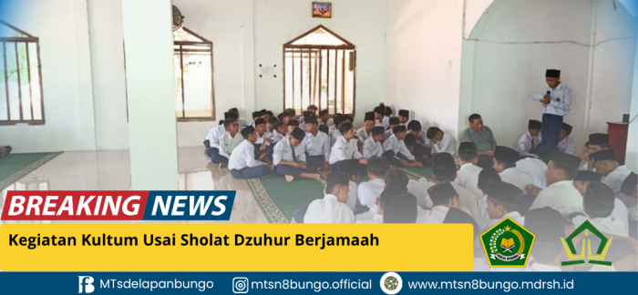 Kegiatan Kultum Usai Sholat Dzuhur Berjamaah