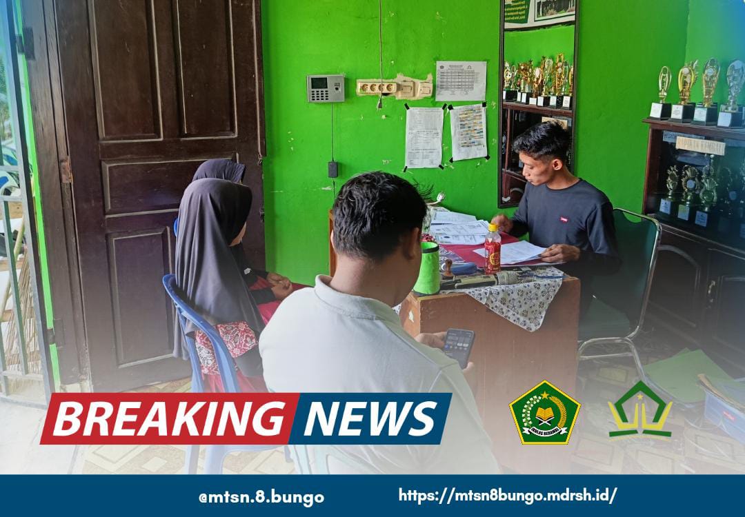 SUKSES PENDAFTARAN SPMB MTsN 8 BUNGO TAHUN PELAJARAN 2025/2026, 75 PESERTA DIDIK BARU TERDAFTAR