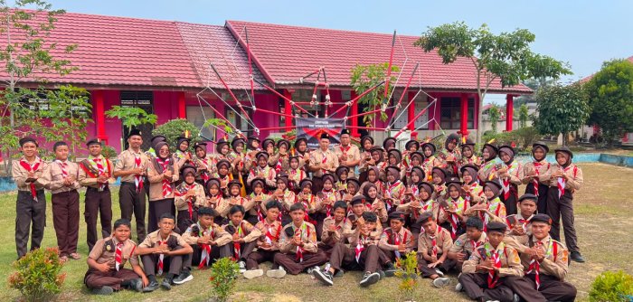 Pramuka MTsN 8 Bungo Bangga di Hari Pramuka, Guncangkan SMKN 9 Bungo dan Jadi Pusat Perhatian