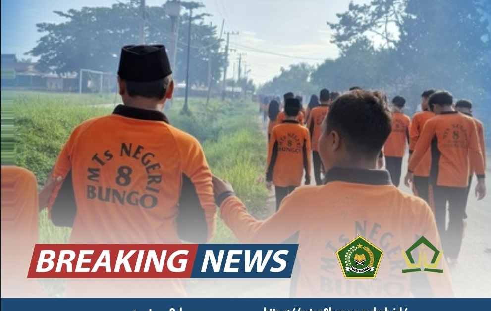 MTsN 8 Bungo rangkaikan Lari Sehat: Upaya Kreatif Meningkatkan Kebugaran Siswa