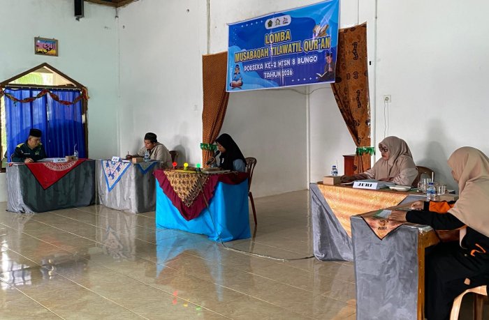 Semarak Lomba MTQ PORSEKA II Tahun 2026, Tumbuhkan Generasi Qurani di MTsN 8 Bungo