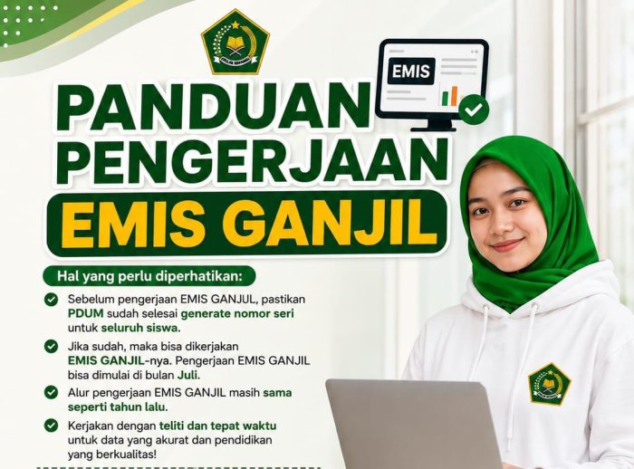 Panduan Pengerjaan EMIS Ganjil 2026, MTsN 8 Bungo Siap Wujudkan Data Pendidikan yang Akurat dan Berkualitas