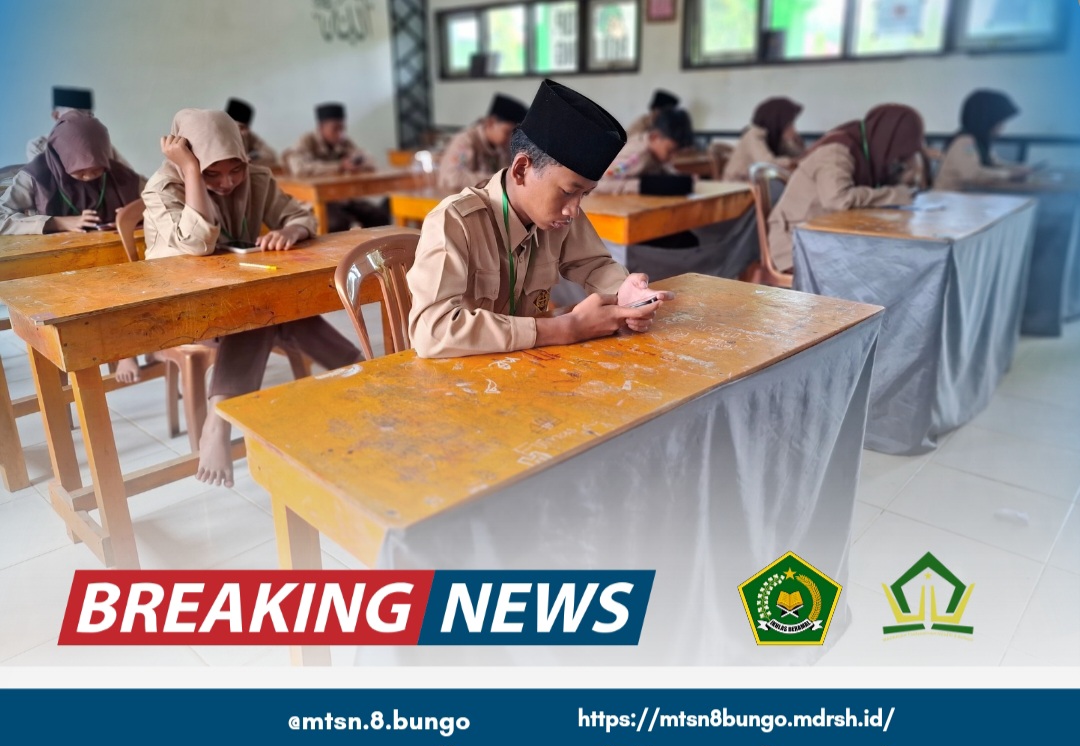 Ujian Madrasah Hari Terakhir: Siswa MTsN 8 Bungo Hadapi Mata Pelajaran PKN dan Bahasa Arab