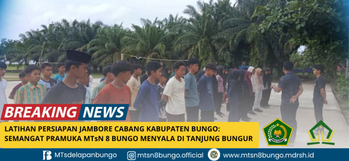 Pramuka MTsN 8 Bungo Siap Ikuti Jambore Cabang Bungo