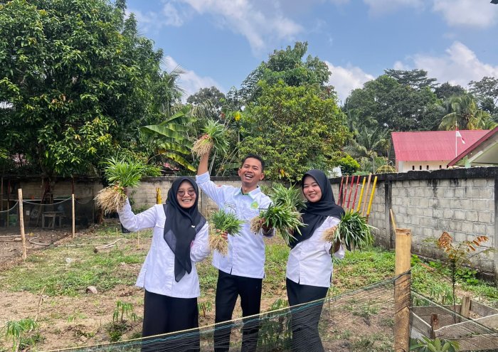 Kebun Mini MTsN 8 Bungo Panen Kangkung, Wujud Nyata Pembelajaran IPA Berbasis Lingkungan Kebun Mini MTsN 8 Bungo Panen Kangkung, Wujud Nyata Pembelajaran IPA Berbasis Lingkungan