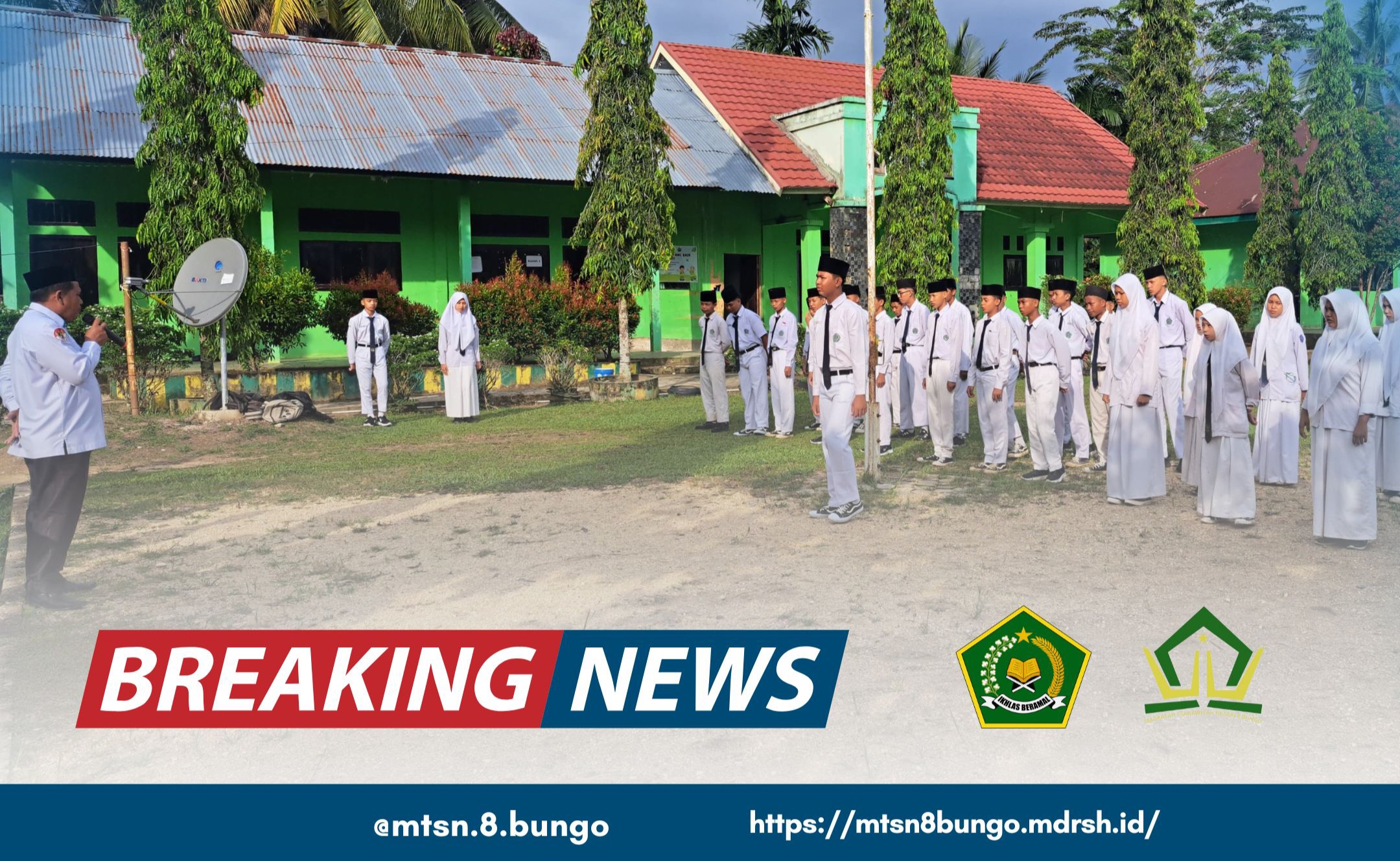 Hari Pertama Ujian Madrasah Kelas 9 MTsN 8 Bungo: Awali dengan Semangat dan Kedisiplinan