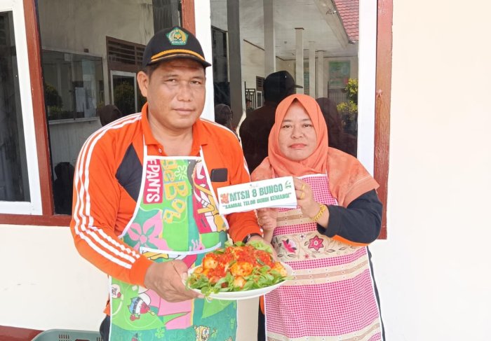 Kepala MTsN 8 Bungo Ikuti Lomba Memasak Sambal Telur pada Peringatan HAB Kemenag ke-80