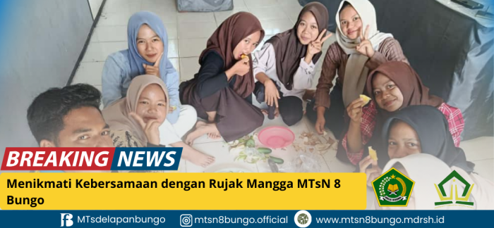 Menikmati Kebersamaan dengan Rujak Mangga MTsN 8 Bungo