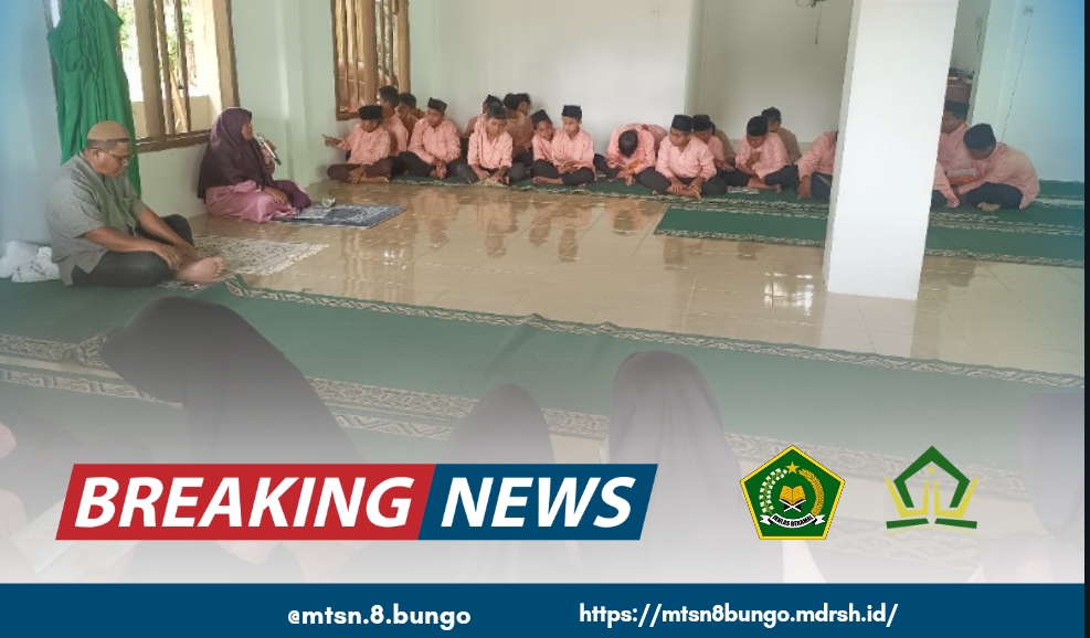 MENYEMARAKAN RAMADHAN, MTSN 8 BUNGO ADAKAN PELATIHAN BAZANJI DI MUSHOLA AL IKHLAS 