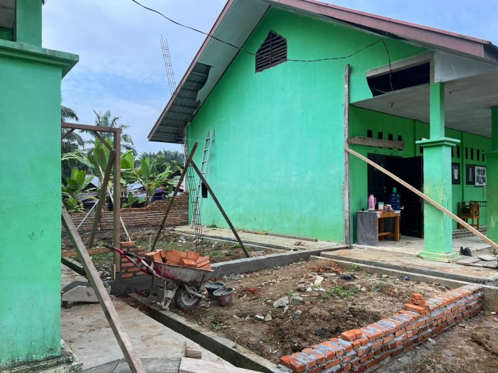 Progres Pembangunan Ruang Kelas Tambahan Terus Meningkat, MTsN 8 Bungo Bersiap Menyambut Membludaknya Pendaftar SPMB
