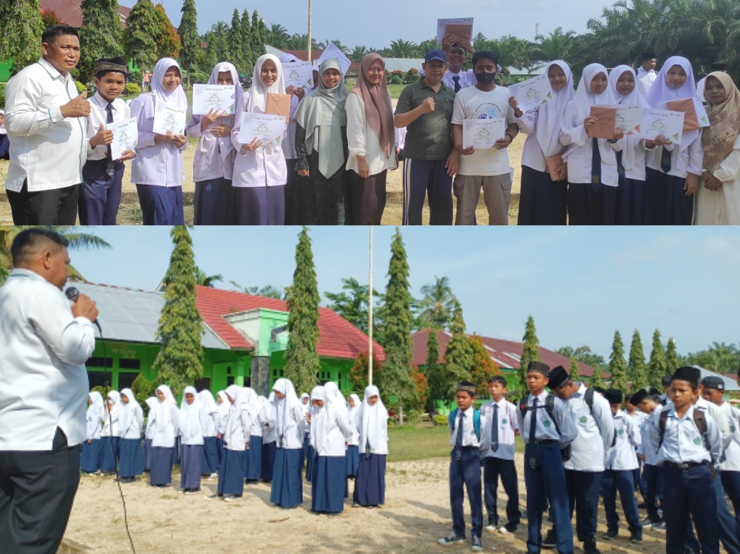 PEMBAGIAN RAPORT MTsN 8 BUNGO SEMESTER GENAP T.P 2023/2024 DIAMBIL LANGSUNG OLEH WALI MURID