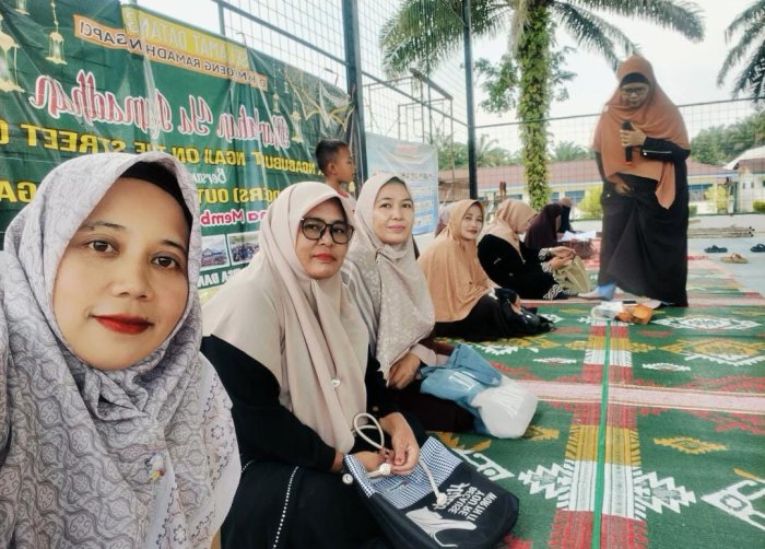 Semangat Ramadhan di Pertemuan ke-7 NGAOS dan Berbagi Takjil MTsN 8 Bungo
