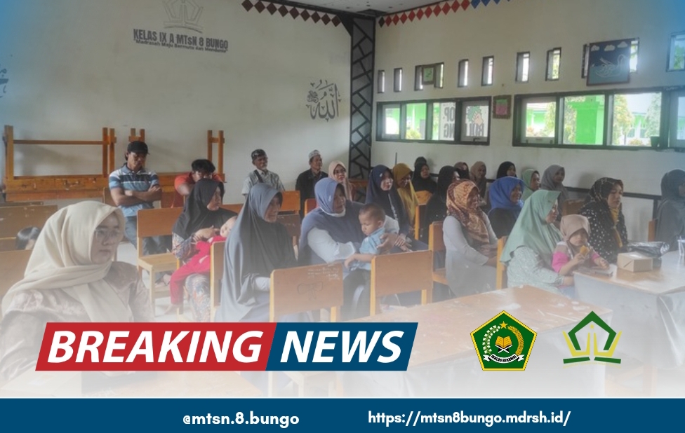 Rapat Wali Murid Kelas 9 MTsN 8 Bungo Bahas Ujian Asesmen dan Perpisahan Tahun Ajaran 2024/2025