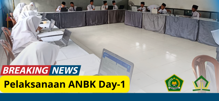 MTsN 8 Bungo Laksanakan ANBK Hari Pertama dengan Lancar