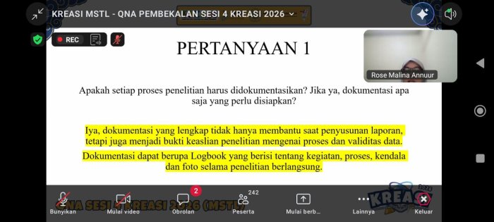 Tim Riset MTsN 8 Bungo Ikuti Pembekalan 4 KREASI 2026 Bidang MSTL, Perkuat Kemampuan Analisis Data Kuantitatif Tim Riset MTsN 8 Bungo Ikuti Pembekalan 4 KREASI 2026 Bidang MSTL, Perkuat Kemampuan Analisis Data Kuantitatif