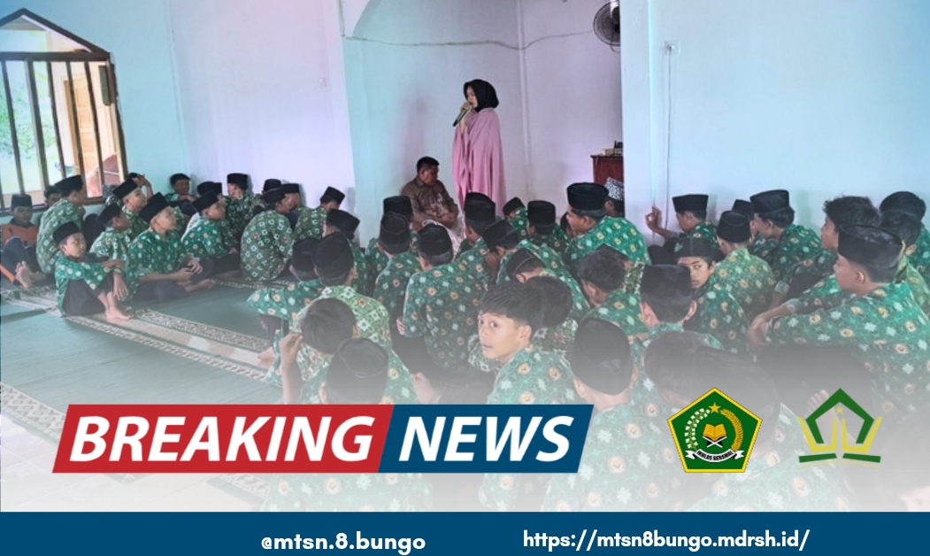 PELAKSANAAN SHOLAT BERJAMAAH DAN KULTUM RUTIN DI MADRASAH TSANAWIYAH NEGERI 8 BUNGO DENGAN TEMA SHODAQOH 