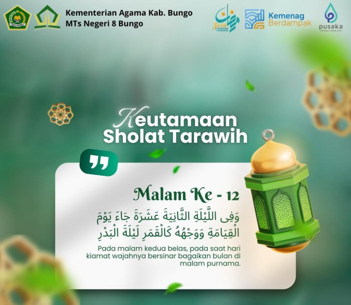 Menjemput Cahaya Ramadhan: MTsN 8 Bungo Tanamkan Keutamaan Sholat Tarawih Sejak Dini