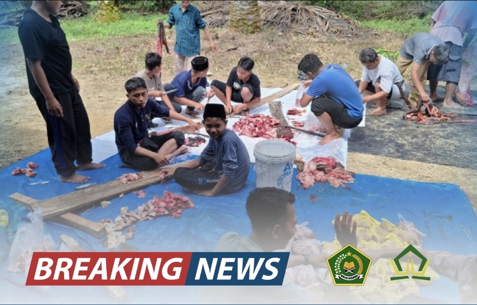 MTsN 8 Bungo Gelar Ibadah Kurban, Wujud Pembelajaran dan Kepedulian Sosial