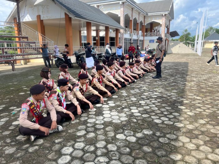 Kontingen Kecamatan Pelepat Tiba di Lokasi Seleksi Jambore Daerah Provinsi Jambi 2026