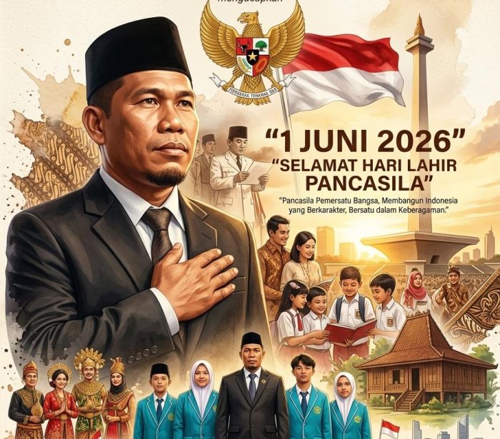 MTsN 8 Bungo Peringati Hari Lahir Pancasila 2026: Meneguhkan Semangat Persatuan untuk Indonesia Maju MTsN 8 Bungo Peringati Hari Lahir Pancasila 2026: Meneguhkan Semangat Persatuan untuk Indonesia Maju