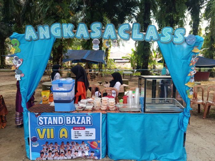 Bazar Siswa MTsN 8 Bungo Diserbu Pembeli, Baru Dibuka Langsung Ludes Terjual