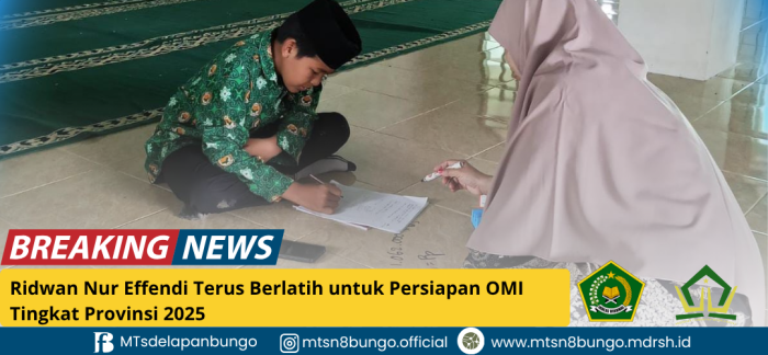 Ridwan Nur Effendi Terus Berlatih untuk Persiapan OMI Tingkat Provinsi 2025