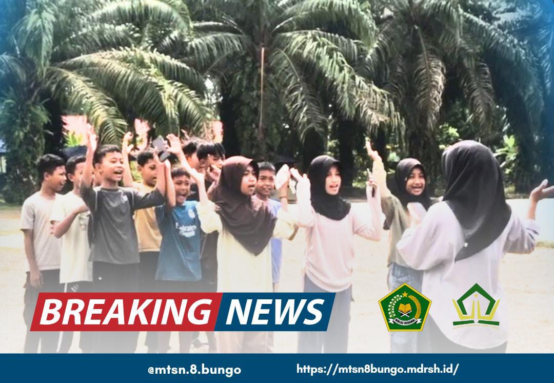 Antusias Peserta MATSAMA MTsN 8 Bungo Tahun 2025, Semangat Latihan Yel-Yel Bersama Mentor