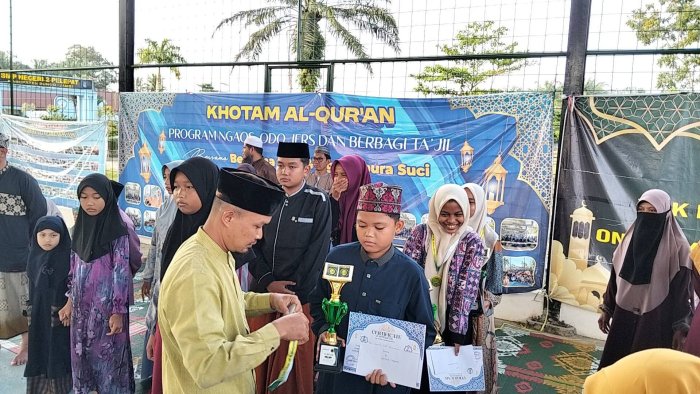 M. Sofilmuharrom Siswa MTsN 8 Bungo Ukir Prestasi di Ajang NGAOS Ramadhan Dusun Gapura Suci