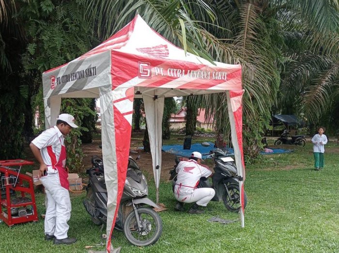 MTsN 8 Bungo Gelar Service Motor Gratis Bersama AHAS dan SMKN 9 Bungo