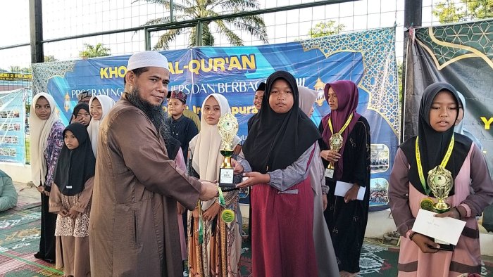 Siti rahma diana Siswi MTsN 8 Bungo Ukir Prestasi Gemilang di Ajang NGAOS Ramadhan Dusun Gapura Suci