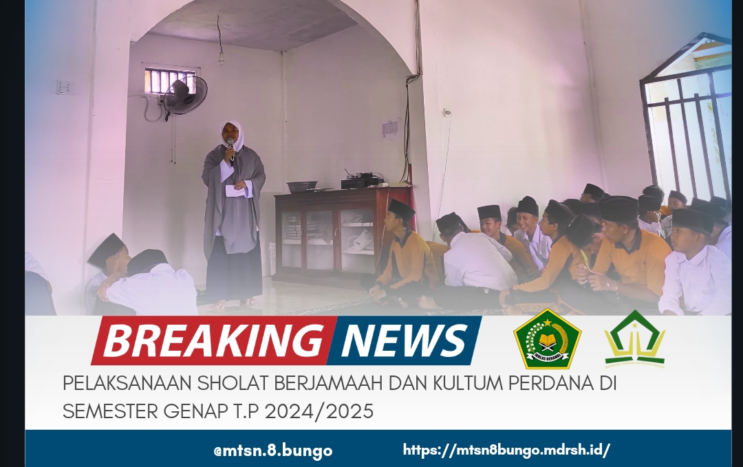 PELAKSANAAN SHOLAT BERJAMAAH DAN KULTUM PERDANA DI SEMESTER GENAP T.P 2024/2025