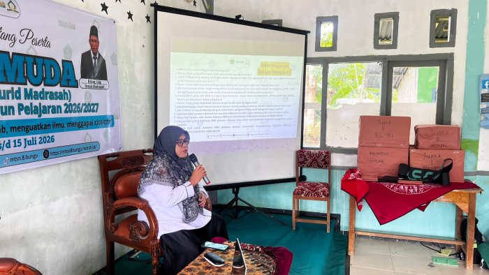 Materi Tata Tertib dan Pengenalan Ekstrakurikuler Warnai Hari Kedua MATAMUDA MTsN 8 Bungo